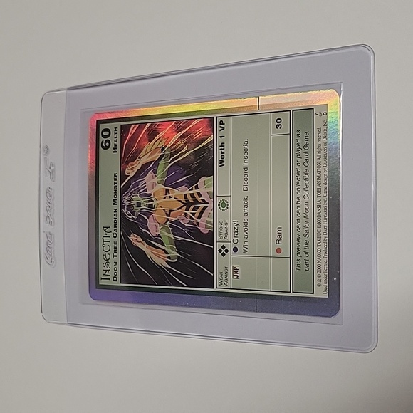 Rare foil metallic holo hologram Sailor Moon monster Insectia trading card - Picture 5 of 5